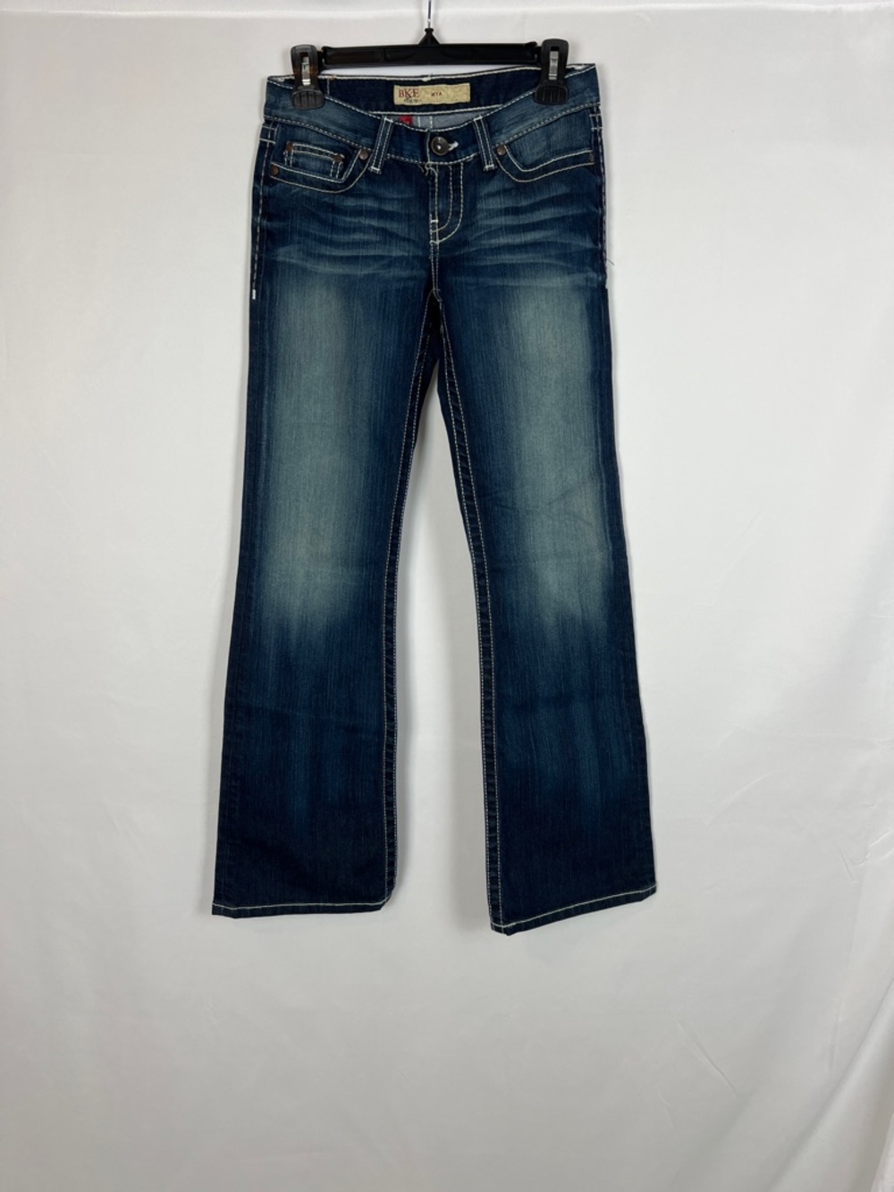 BKE MYA Women's Mid Wash Flare Jeans‎ - Classic Blue Size: 26 x 31.5